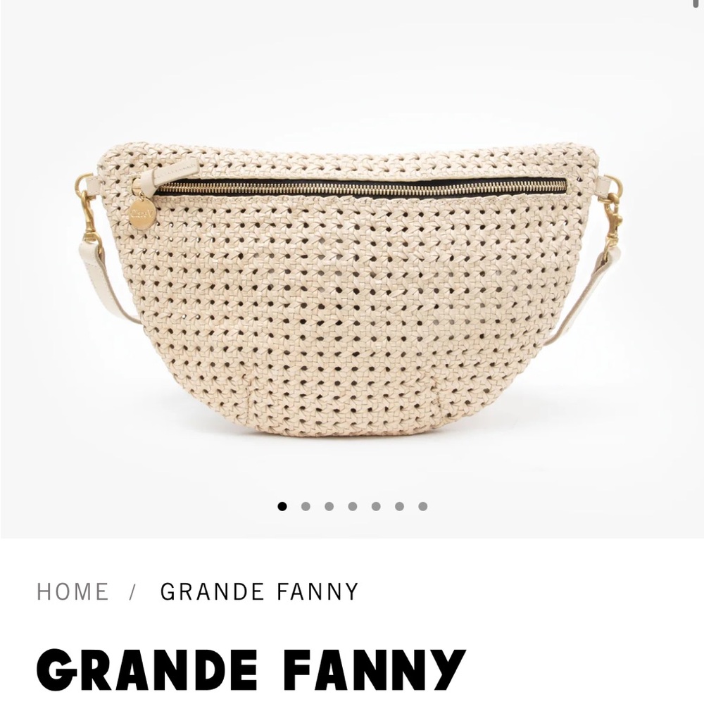 Clare V Rattan Grande Fanny - good used condition, see pics